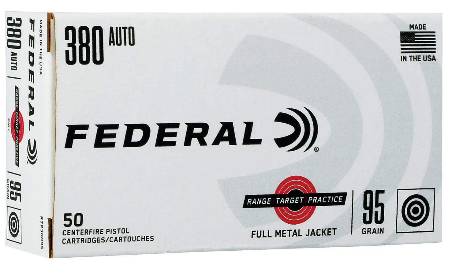 Federal 380 95gr FMJ - Range Target Practice