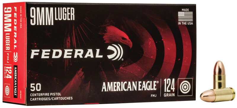 Federal 9mm 124gr FMJ *AE9AP (50ct)