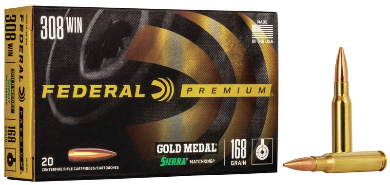 Federal Gold Metal Match 308 Win. 168gr Sierra MatchKing