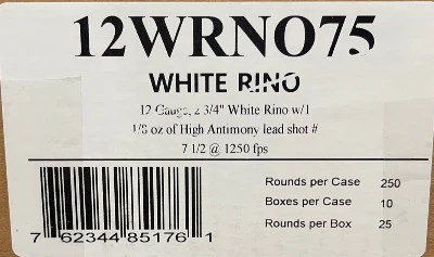 Fiocchi 12ga 1-1/8oz #7.5 1250FPS *12WRNO75 - Image 2