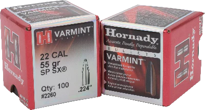 Hornady 22cal 55gr SP SX #2260