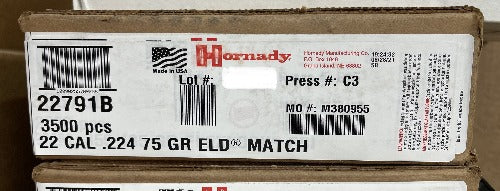 Hornady 22cal 75gr ELD-Match #22791B - Image 2