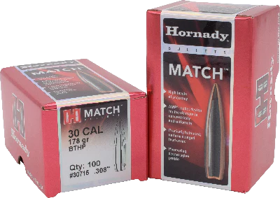 Hornady 30cal 178gr BTHP