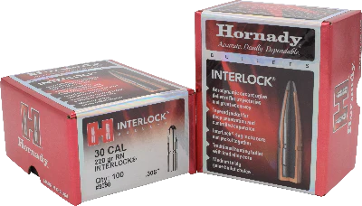 Hornady 30cal 220gr RN #3090