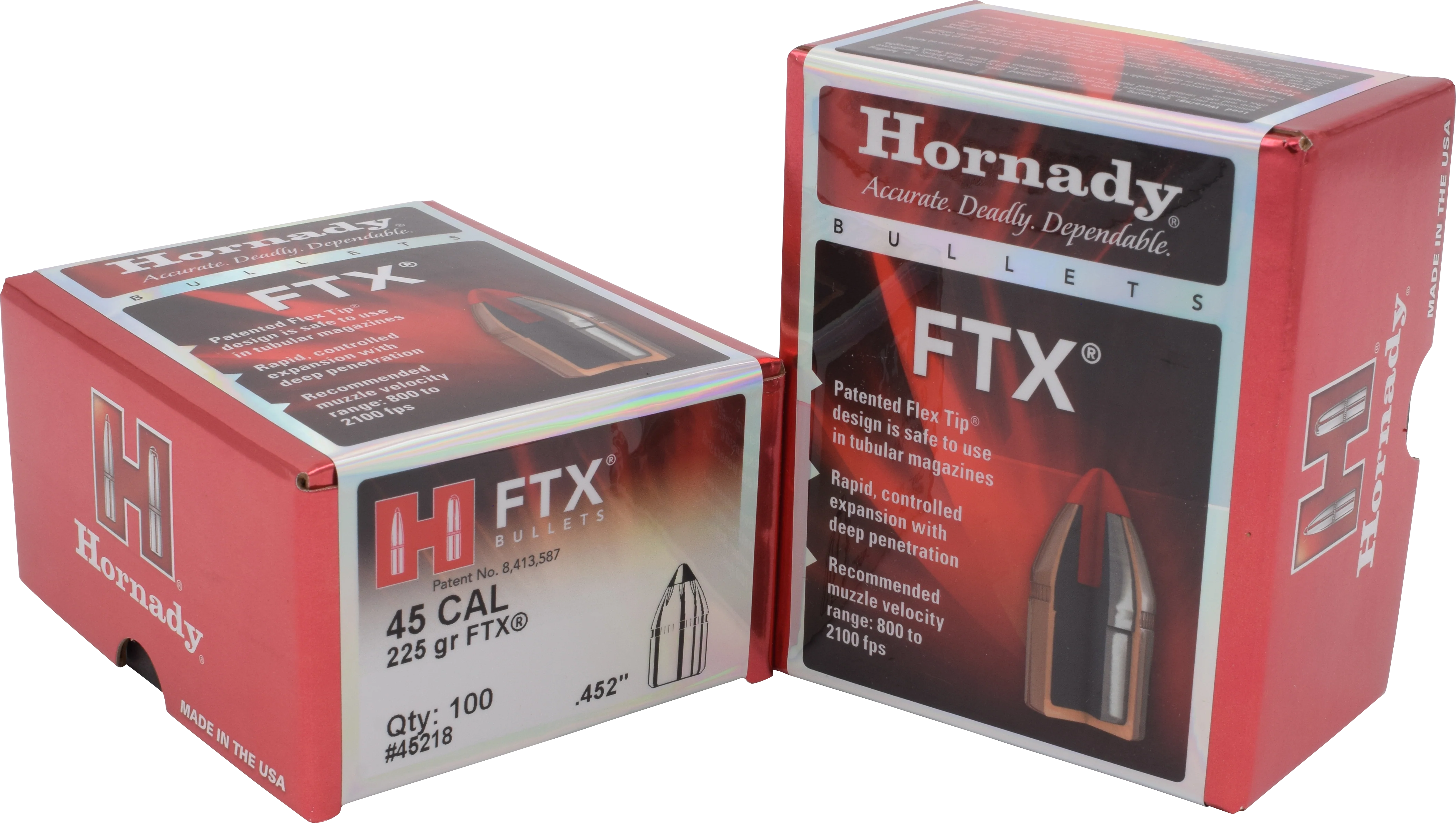 Hornady 45cal 225gr FTX #45218