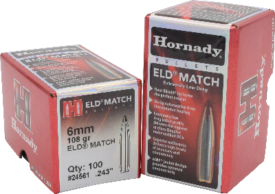 Hornady 6mm 108gr ELD Match #24561