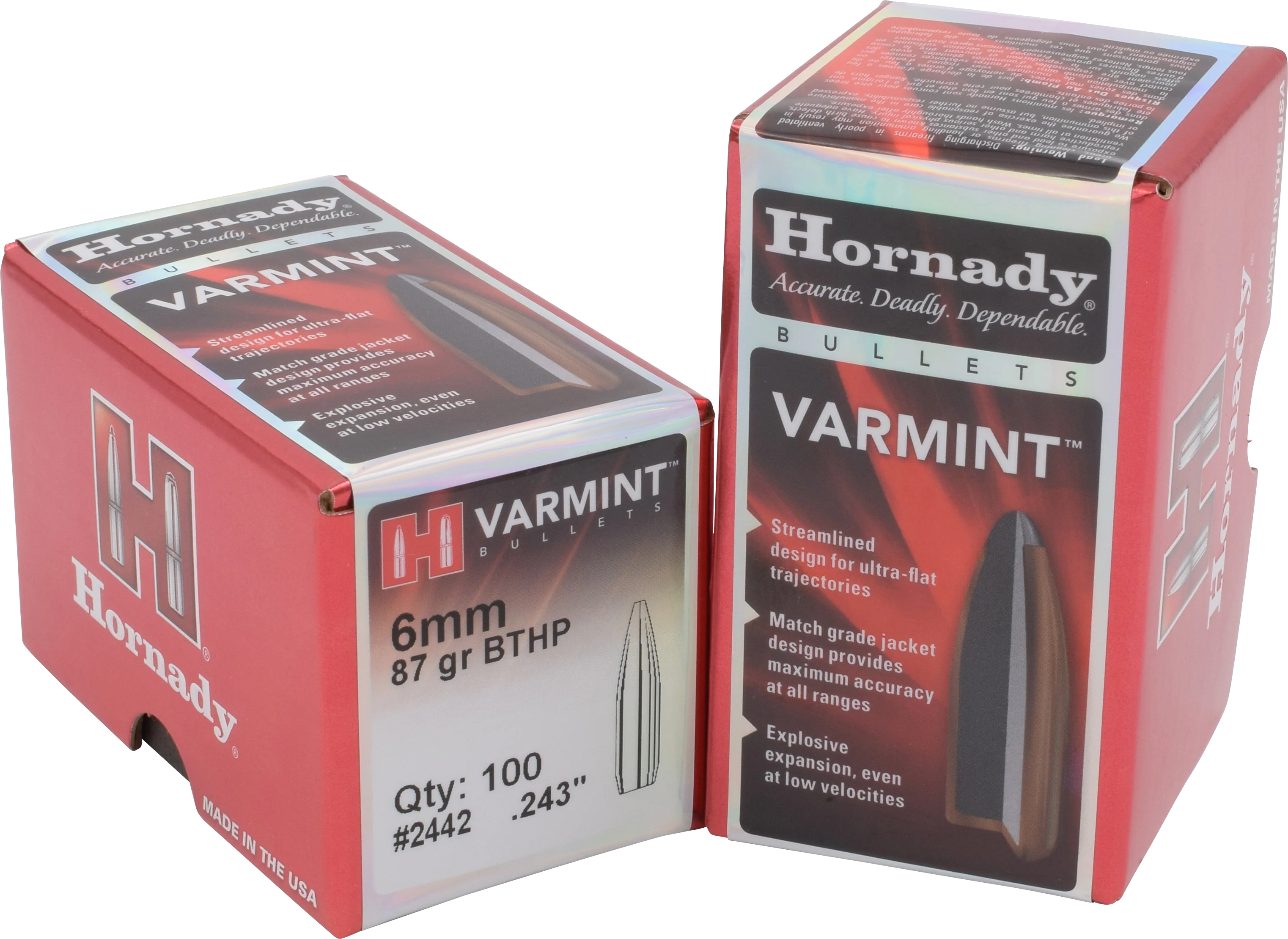 Hornady 6mm 87gr BTHP #2442