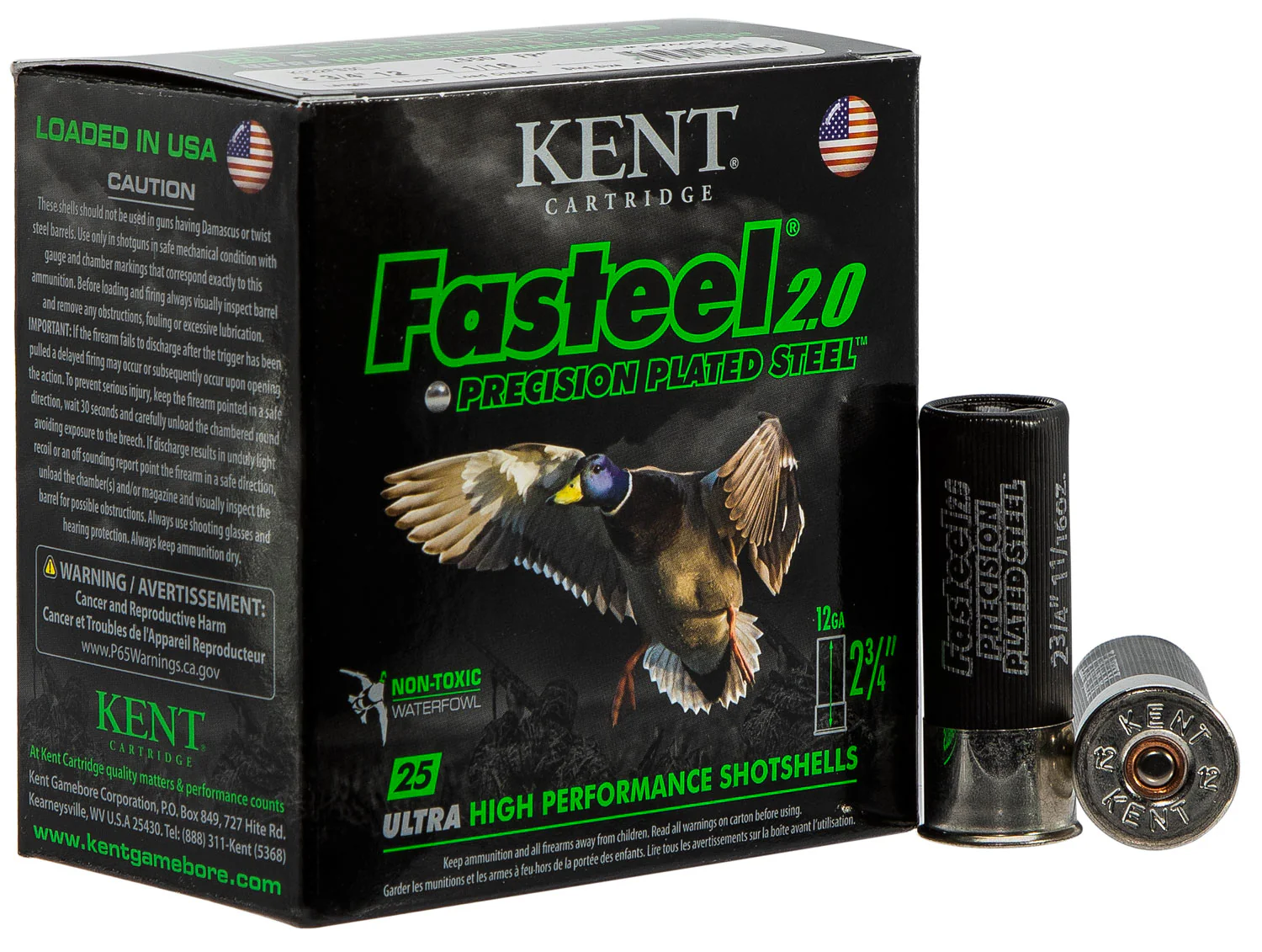 Kent Cartridge Fasteel 2.0 12 Gauge 2.75" 1 1/16 oz 4 Shot K122FS304