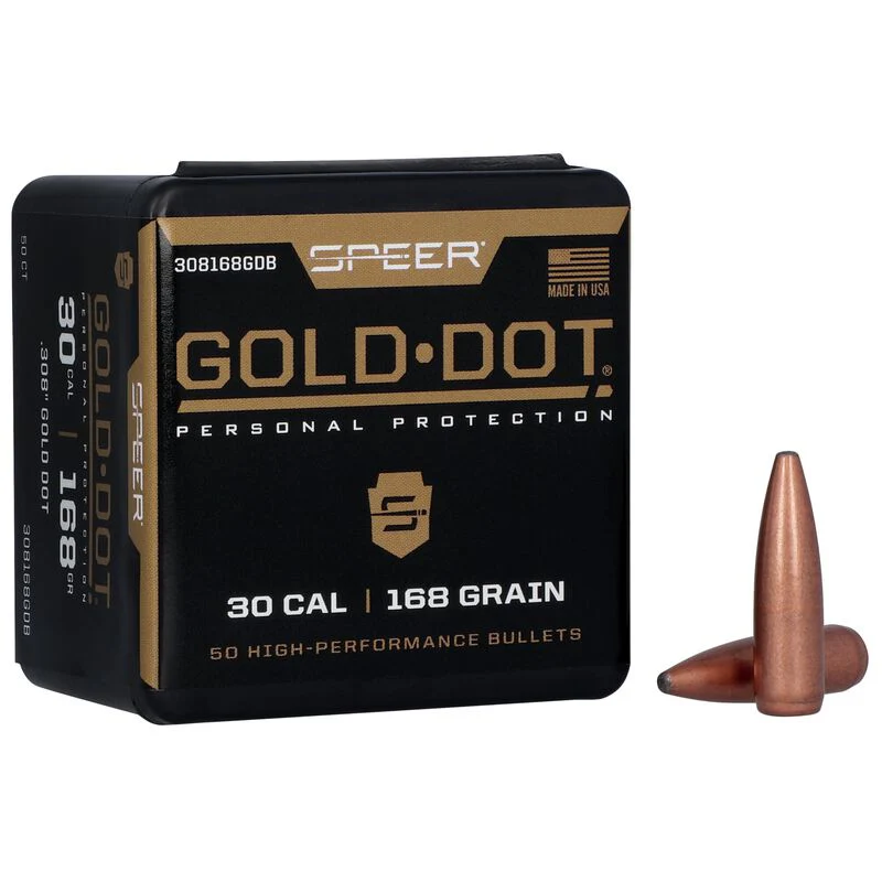 Speer .308cal 168gr Gold Dot #308168GDB