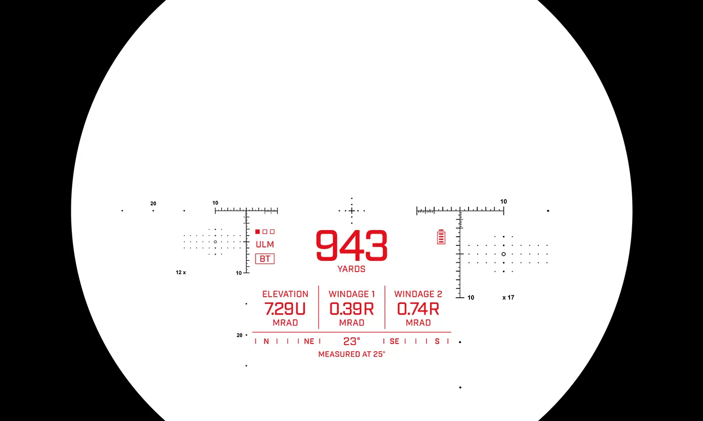 VECTRONIX VECTOR X Rangefinding Binocular With MSR-DMR Reticle - Image 2