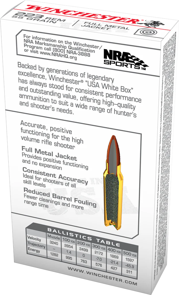 Winchester 223 Rem 55gr FMJ - Image 2