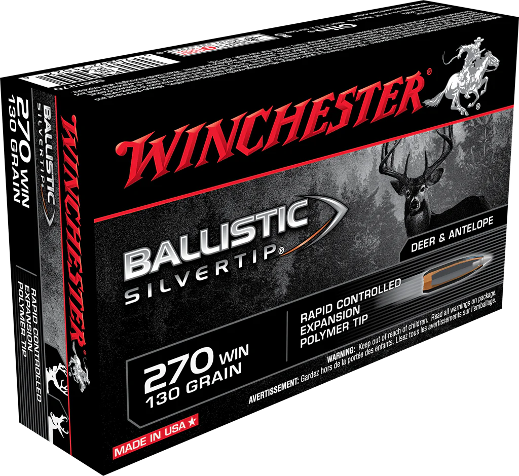 Winchester 270 Win 130gr Ballistic Silver Tip