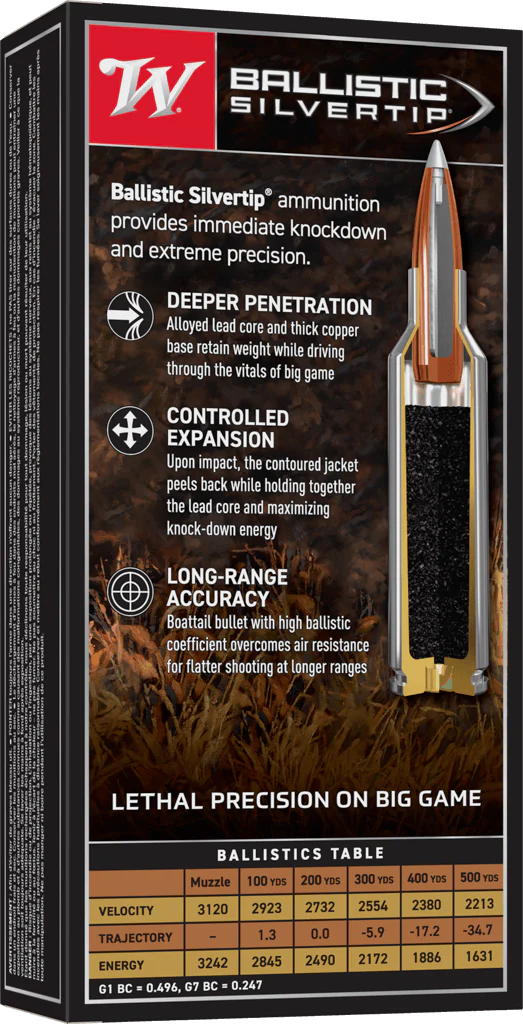 Winchester 270 WSM 150gr Ballistic Silver Tip - Image 2