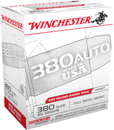 Winchester 380 Auto 95gr FMJ (200ct)