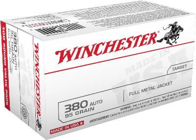Winchester 380 Auto 95gr FMJ (100ct)