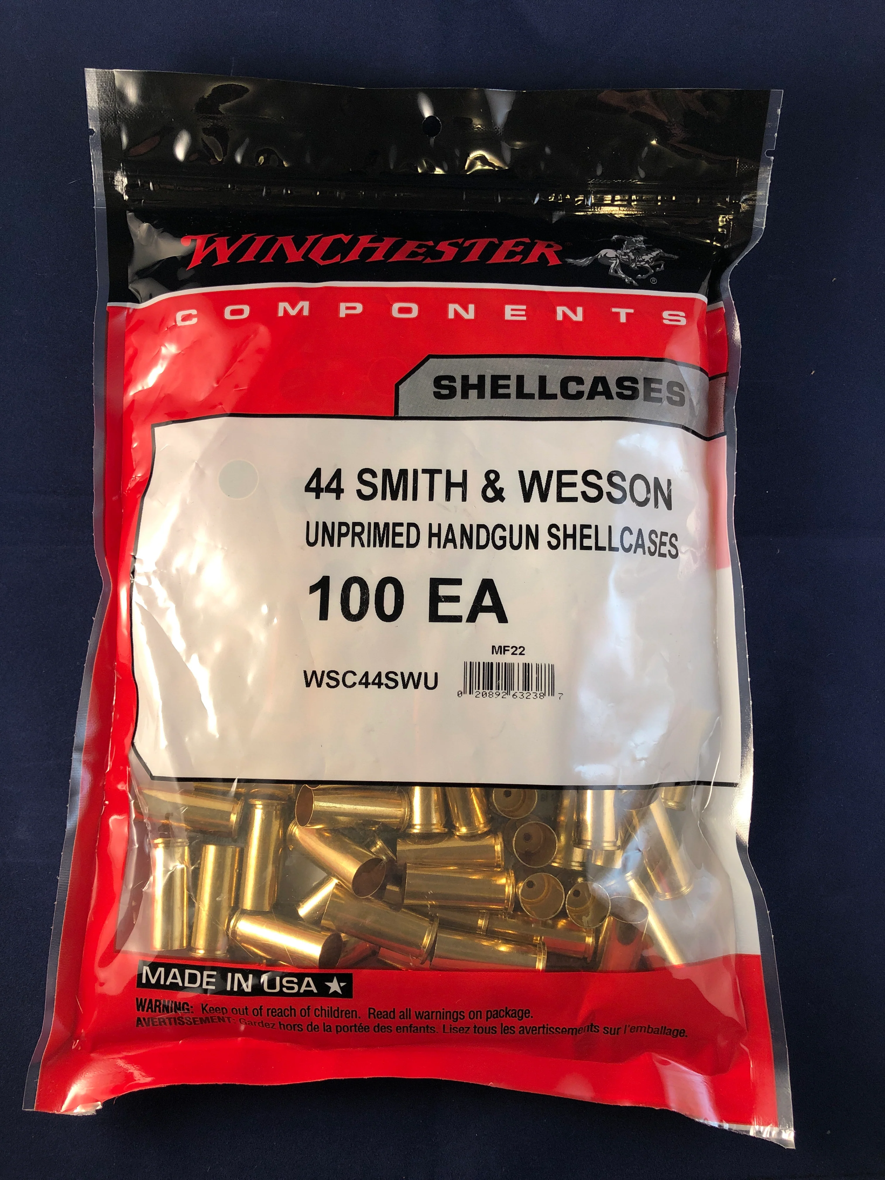 Winchester 44 Smith & Wesson Brass