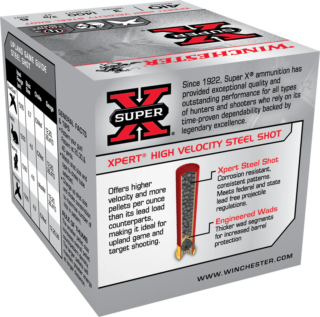 Winchester SuperX 410ga 3/8oz #6 1400fps WE413GT6 - Image 2